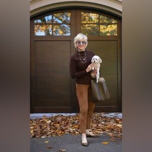 Suzy Brown Faux Suede leggings